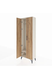 Arges Dolap Tek Raflı 2 Kapaklı Tek Askılı 60x30x182 - S23M031V3A