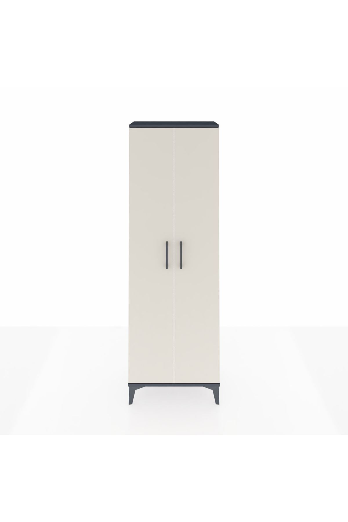 Arges Dolap Tek Raflı 2 Kapaklı Tek Askılı 60x30x182 - S23M031V4A