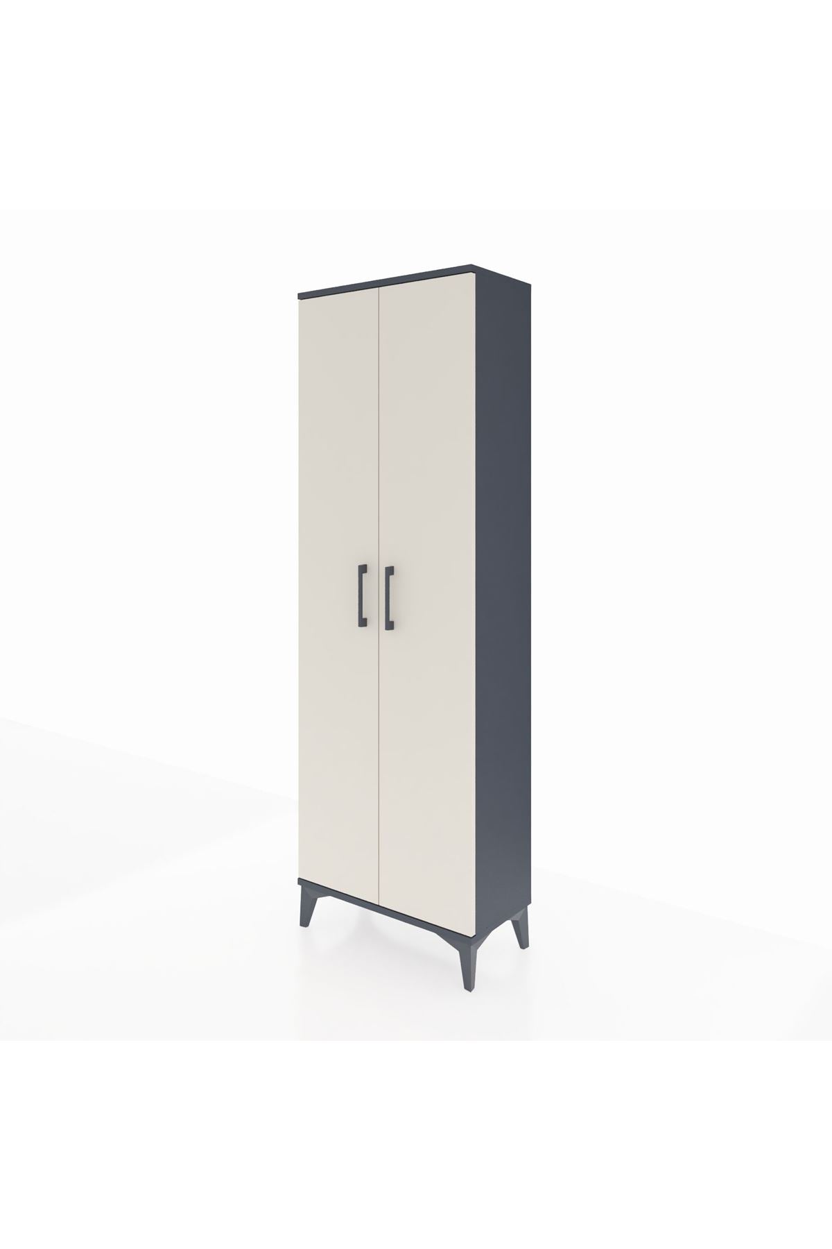 Arges Dolap Tek Raflı 2 Kapaklı Tek Askılı 60x30x182 - S23M031V4A