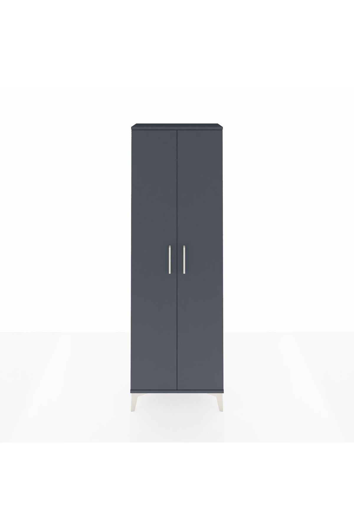Arges Dolap Tek Raflı 2 Kapaklı Tek Askılı 60x30x182 - S23M031V5A