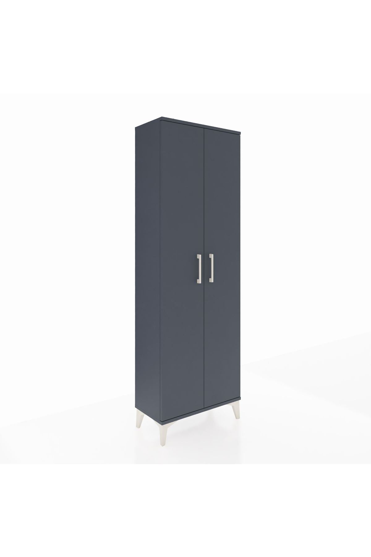 Arges Dolap Tek Raflı 2 Kapaklı Tek Askılı 60x30x182 - S23M031V5A
