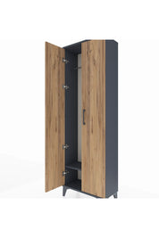 Arges Dolap Tek Raflı 2 Kapaklı Tek Askılı 60x30x182 - S23M031V6A