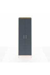 Arges Dolap Tek Raflı 2 Kapaklı Tek Askılı 60x30x182