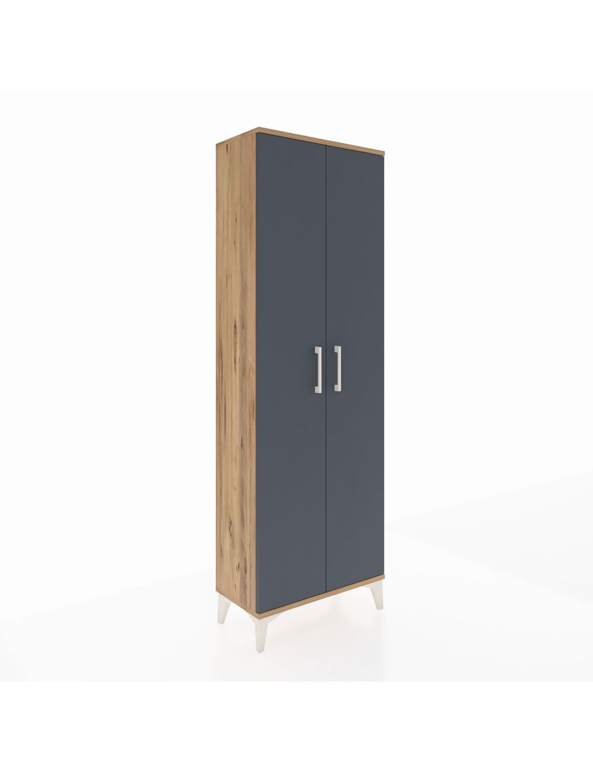 Arges Dolap Tek Raflı 2 Kapaklı Tek Askılı 60x30x182 - S23M031V8A