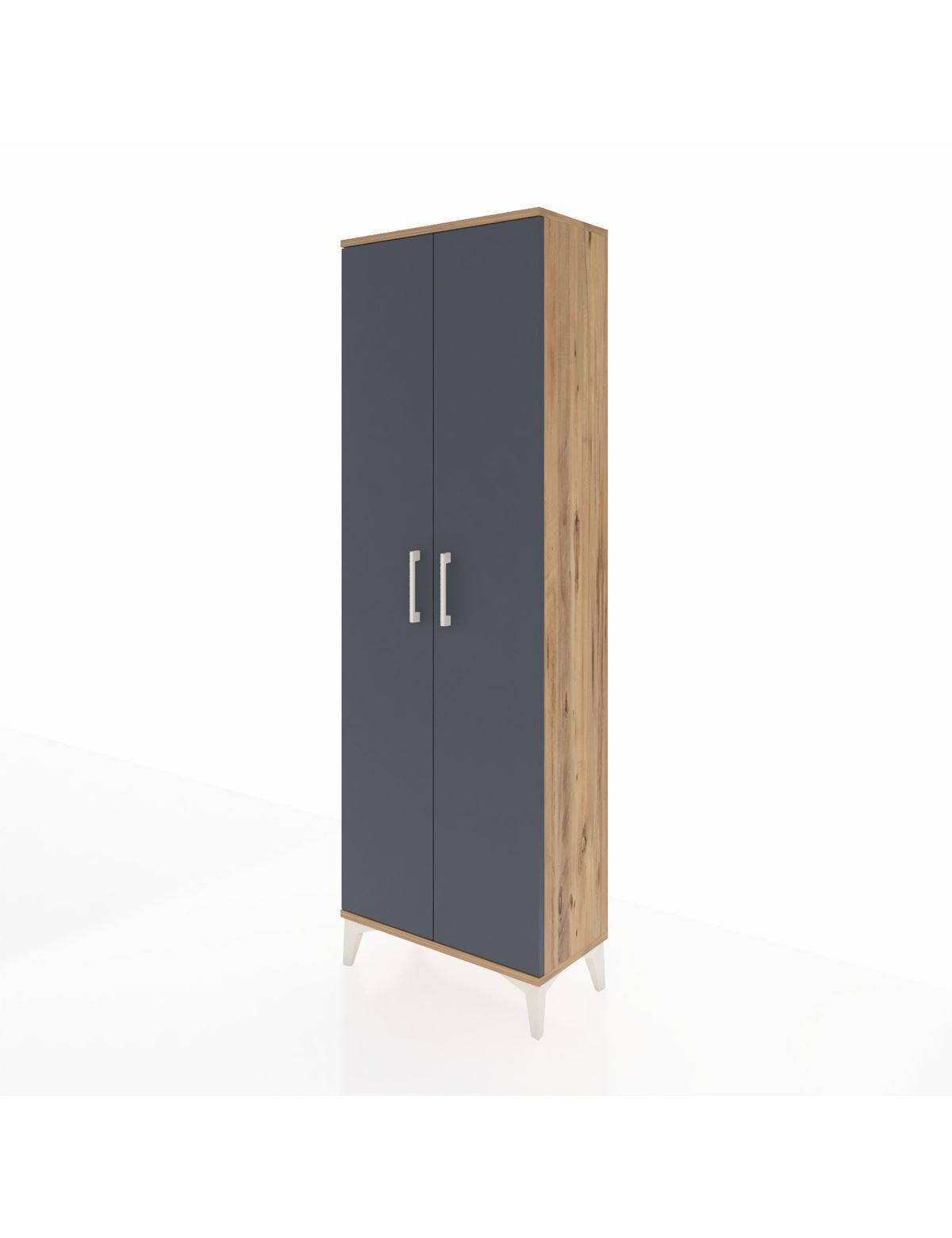 Arges Dolap Tek Raflı 2 Kapaklı Tek Askılı 60x30x182 - S23M031V8A