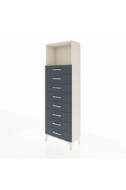 Arges Dolap Tek Raflı 8 Çekmeceli 60x30x182 - S23M032V2A