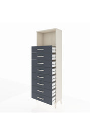 Arges Dolap Tek Raflı 8 Çekmeceli 60x30x182 - S23M032V2A