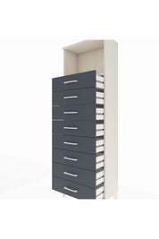 Arges Dolap Tek Raflı 8 Çekmeceli 60x30x182 - S23M032V2A