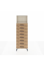 Arges Dolap Tek Raflı 8 Çekmeceli 60x30x182 - S23M032V3A
