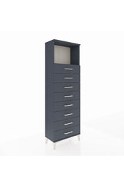 Arges Dolap Tek Raflı 8 Çekmeceli 60x30x182 - S23M032V5A