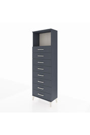 Arges Dolap Tek Raflı 8 Çekmeceli 60x30x182 - S23M032V5A