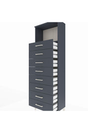 Arges Dolap Tek Raflı 8 Çekmeceli 60x30x182 - S23M032V5A