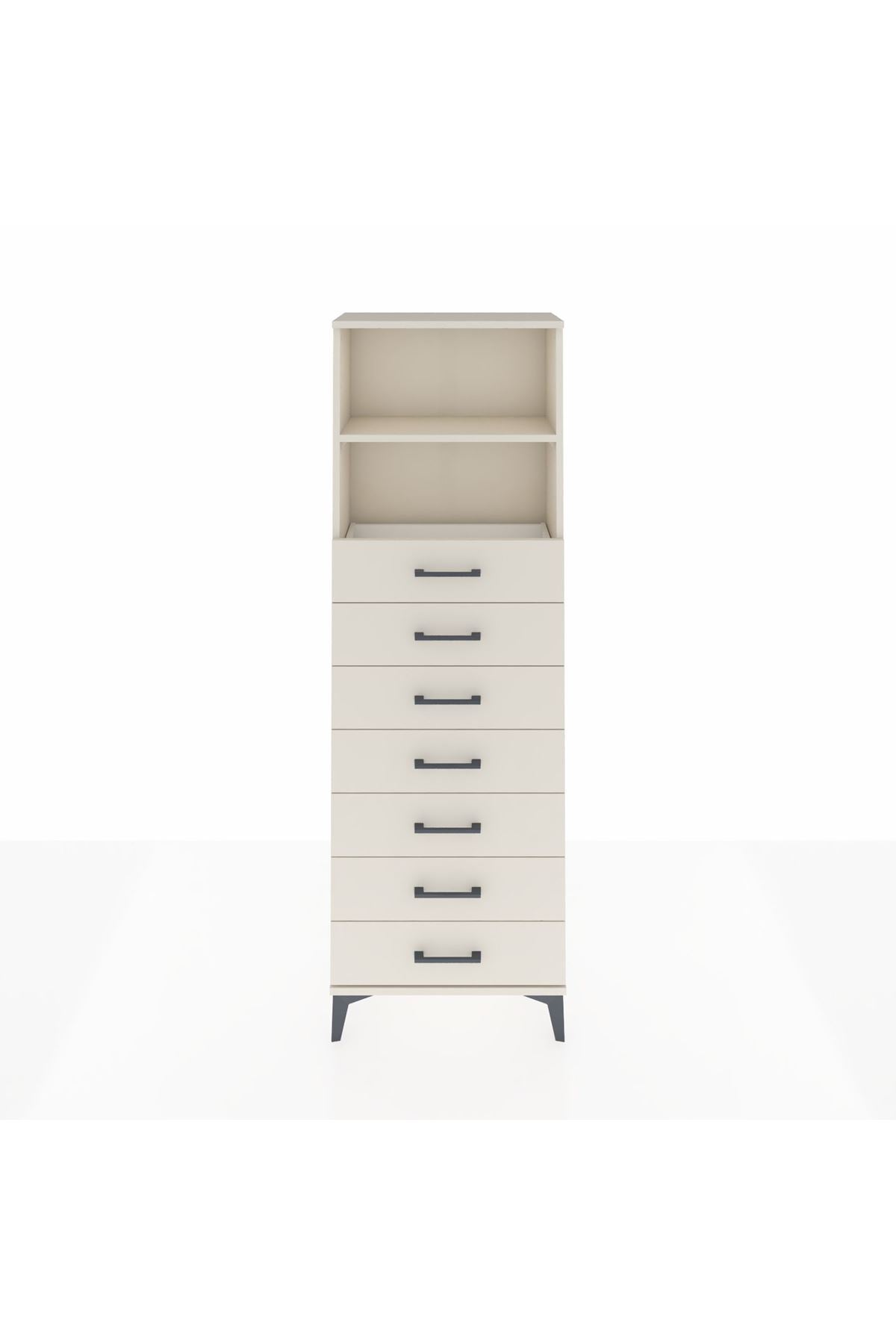 Arges Dolap 2 Raflı 7 Çekmeceli 60x30x182 - S23M033V1A