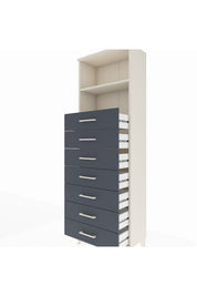 Arges Dolap 2 Raflı 7 Çekmeceli 60x30x182 - S23M033V2A