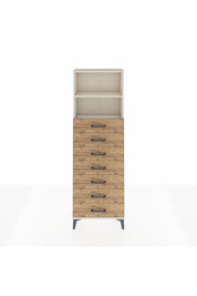 Arges Dolap 2 Raflı 7 Çekmeceli 60x30x182 - S23M033V3A