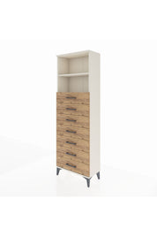 Arges Dolap 2 Raflı 7 Çekmeceli 60x30x182 - S23M033V3A
