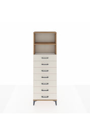 Arges Dolap 2 Raflı 7 Çekmeceli 60x30x182 - S23M033V7A