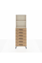 Arges Dolap 2 Raflı 6 Çekmeceli 60x30x182 - S23M034V3A