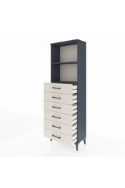 Arges Dolap 2 Raflı 6 Çekmeceli 60x30x182 - S23M034V4A