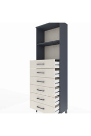 Arges Dolap 2 Raflı 6 Çekmeceli 60x30x182 - S23M034V4A