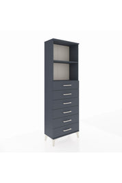 Arges Dolap 2 Raflı 6 Çekmeceli 60x30x182 - S23M034V5A