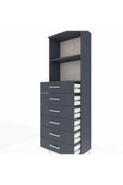 Arges Dolap 2 Raflı 6 Çekmeceli 60x30x182 - S23M034V5A