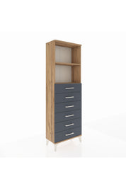 Arges Dolap 2 Raflı 6 Çekmeceli 60x30x182 - S23M034V8A