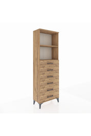 Arges Dolap 2 Raflı 6 Çekmeceli 60x30x182 - S23M034V9A