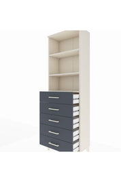 Arges Dolap 3 Raflı 5 Çekmeceli 60x30x182 - S23M035V2A