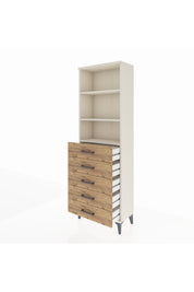 Arges Dolap 3 Raflı 5 Çekmeceli 60x30x182 - S23M035V3A