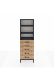 Arges Dolap 3 Raflı 5 Çekmeceli 60x30x182 - S23M035V6A