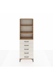 Arges Dolap 3 Raflı 5 Çekmeceli 60x30x182 - S23M035V7A