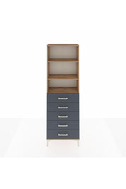 Arges Dolap 3 Raflı 5 Çekmeceli 60x30x182 - S23M035V8A