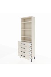 Arges Dolap 4 Raflı 4 Çekmeceli 60x30x182 - S23M036V1A
