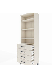Arges Dolap 4 Raflı 4 Çekmeceli 60x30x182 - S23M036V1A
