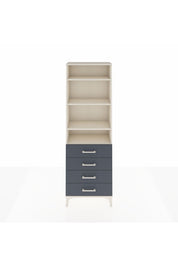Arges Dolap 4 Raflı 4 Çekmeceli 60x30x182 - S23M036V2A