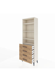 Arges Dolap 4 Raflı 4 Çekmeceli 60x30x182 - S23M036V3A