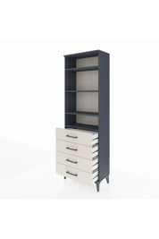 Arges Dolap 4 Raflı 4 Çekmeceli 60x30x182 - S23M036V4A