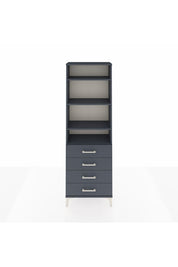 Arges Dolap 4 Raflı 4 Çekmeceli 60x30x182 - S23M036V5A