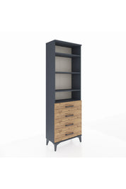 Arges Dolap 4 Raflı 4 Çekmeceli 60x30x182 - S23M036V6A