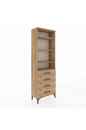 Arges Dolap 4 Raflı 4 Çekmeceli 60x30x182 - S23M036V9A