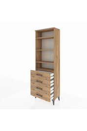 Arges Dolap 4 Raflı 4 Çekmeceli 60x30x182 - S23M036V9A