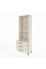 Arges Dolap 4 Raflı 3 Çekmeceli 60x30x182 - S23M037V1A