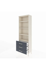 Arges Dolap 4 Raflı 3 Çekmeceli 60x30x182 - S23M037V2A