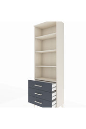 Arges Dolap 4 Raflı 3 Çekmeceli 60x30x182 - S23M037V2A