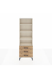Arges Dolap 4 Raflı 3 Çekmeceli 60x30x182 - S23M037V3A