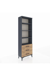 Arges Dolap 4 Raflı 3 Çekmeceli 60x30x182 - S23M037V6A