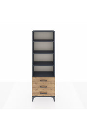 Arges Dolap 4 Raflı 3 Çekmeceli 60x30x182 - S23M037V6A