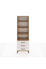 Arges Dolap 4 Raflı 3 Çekmeceli 60x30x182 - S23M037V7A