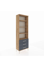 Arges Dolap 4 Raflı 3 Çekmeceli 60x30x182 - S23M037V8A